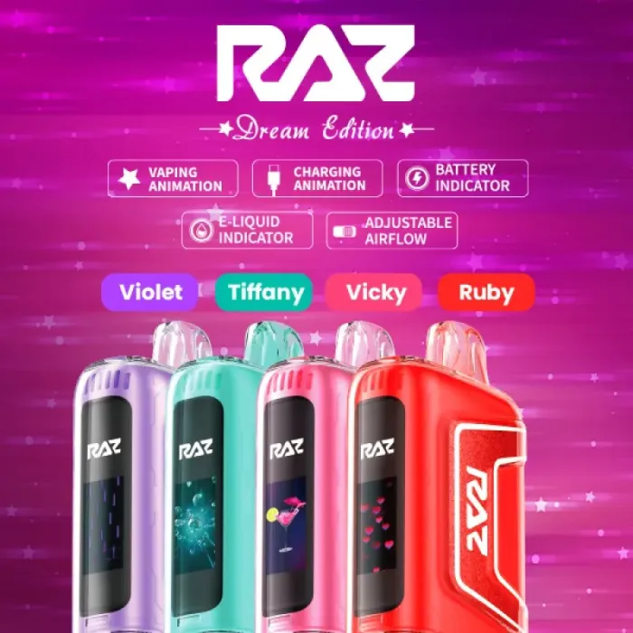 GEEKVAPE RAZ TN9000 PUFFS DREAM EDITION 5% NIC 12ML DISPOSABLE 5CT/DISPLAY