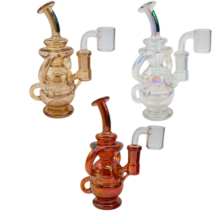 7" GLIIZY TOBACCO WRECYCLERATER PIPE 