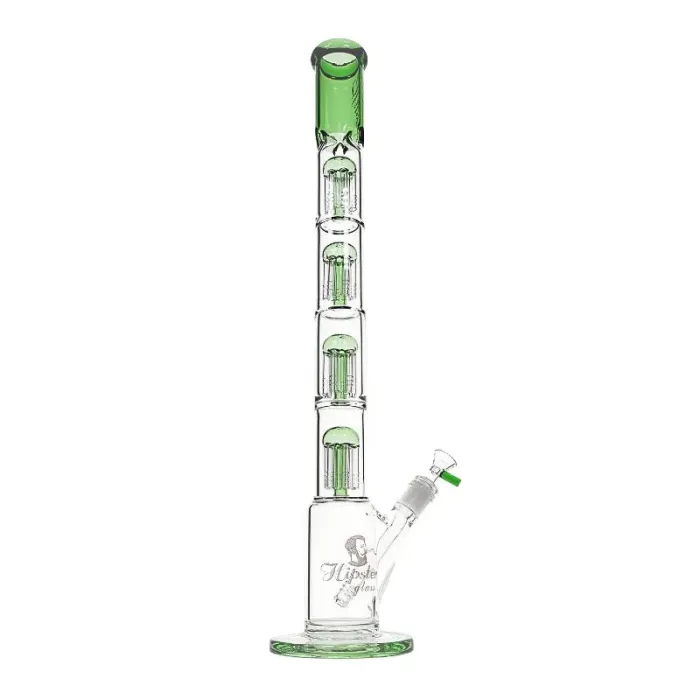 23" HIPSTER GLASS TOBACCO WATER PIPE 4 CHAMBER 6 ARM TREE STRAIGHT 1385GM 