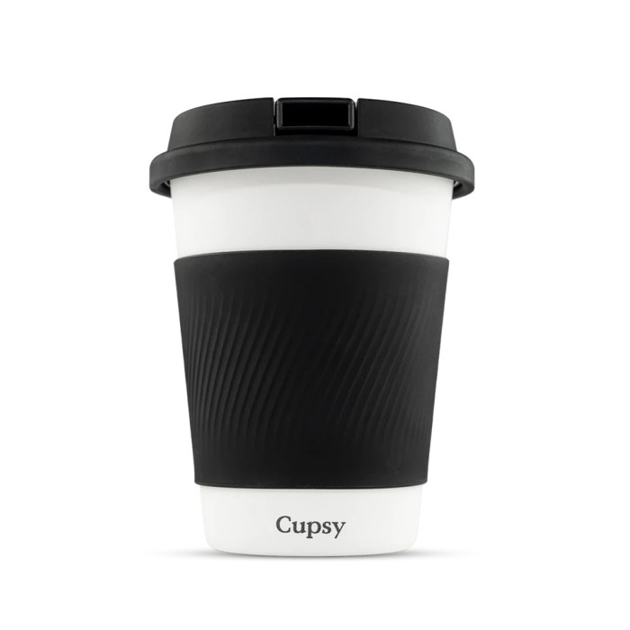 PUFFCO CUPSY WATER PIPE WITH LID - BLACK