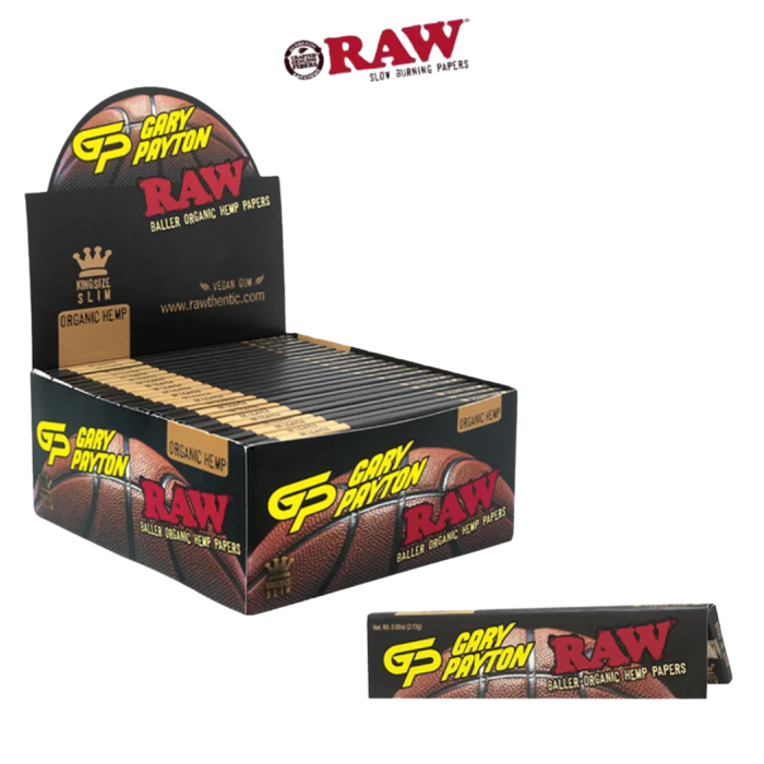 RAW X GARY PAYTON ORGANIC HEMP KING SIZE ROLLING PAPERS 32CT/50PK