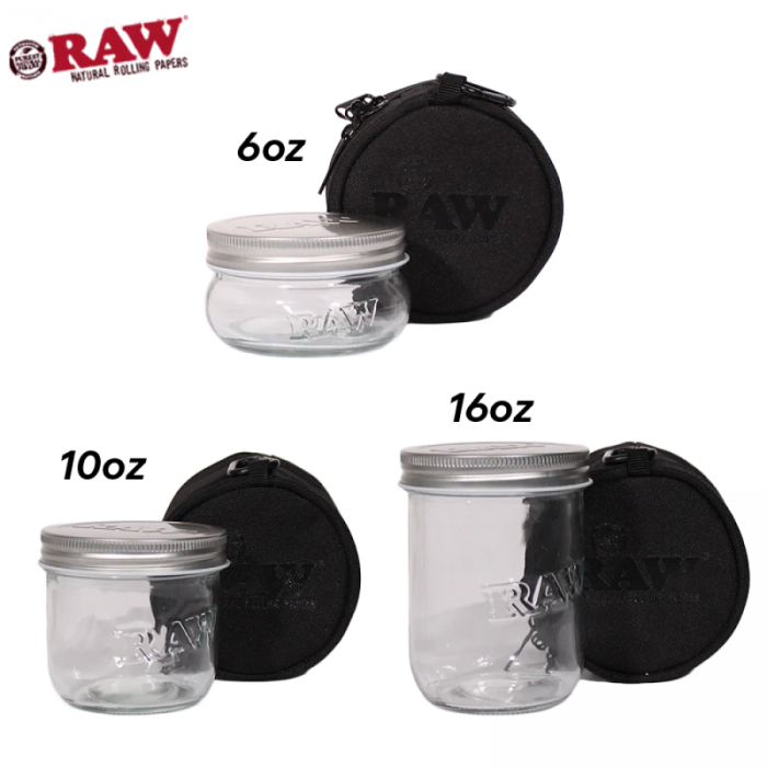 RAW SMELL PROOF MASON JAR - 6CT/DISPLAY 