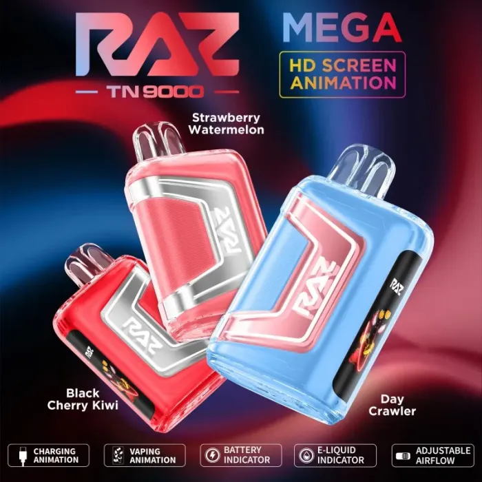 GEEKVAPE RAZ TN9000 5% NIC 12ML DISPOSABLE 5CT/DISPLAY