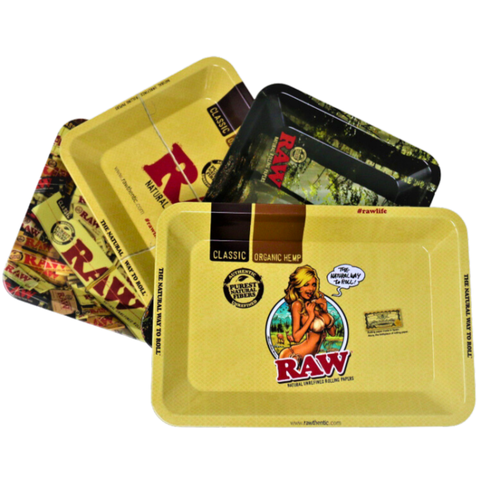 RAW ROLLING METAL TRAYS - SMALL