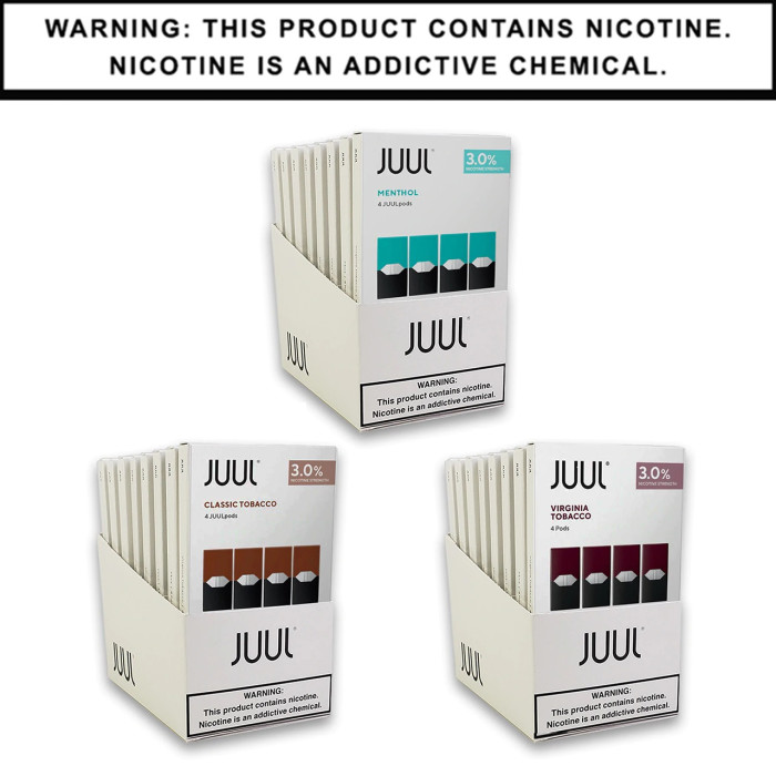 JUUL 3% SALT NICOTINE 0.7mL PRE-FILLED CARTRIDGE 4CT/8PK