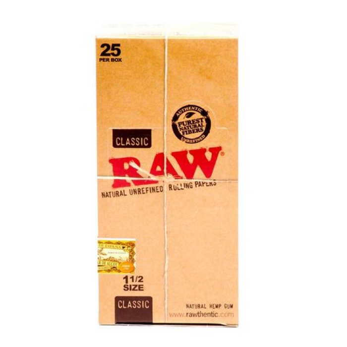 RAW CLASSIC 1 1/2 PAPER 33CT/25PK