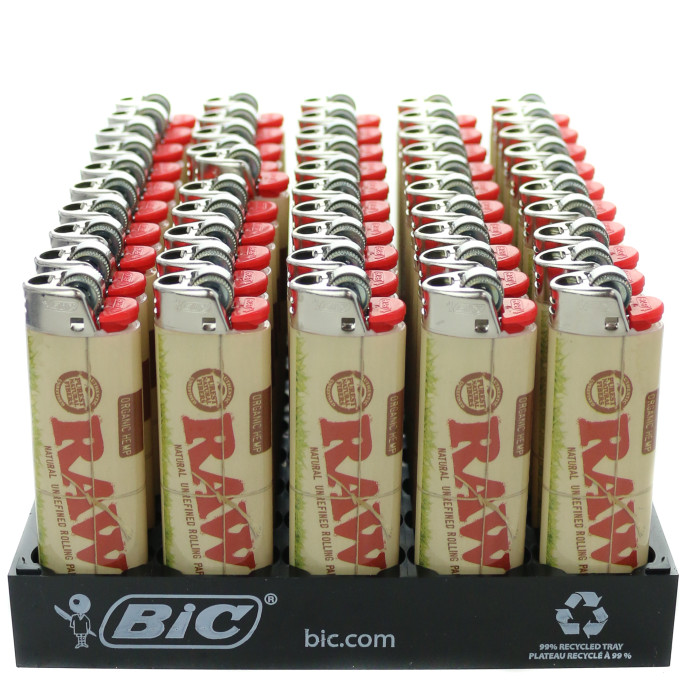 BIC RAW CLASSIC LIGHTERS 50CT/DISPLAY