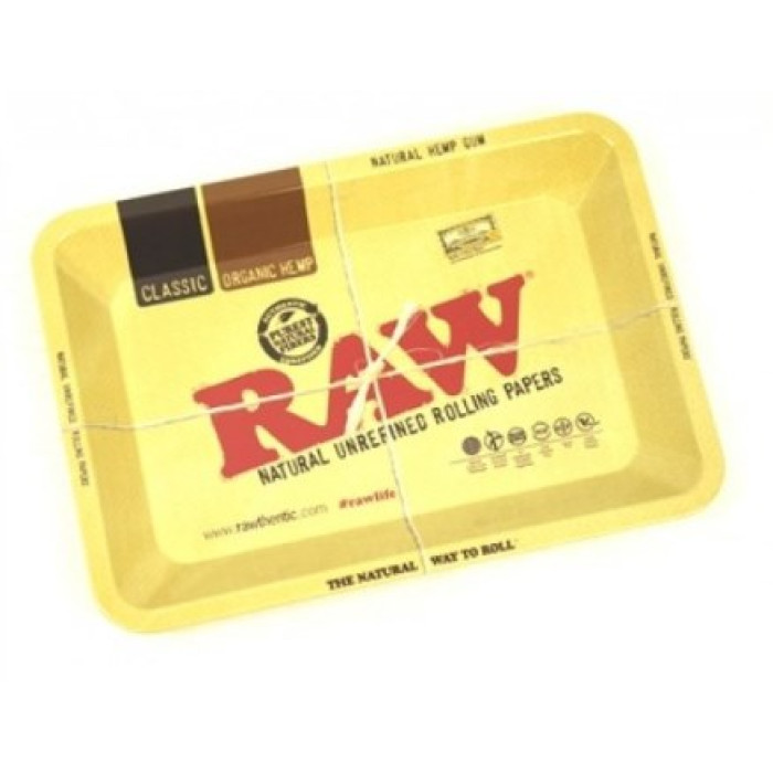 RAW METAL ROLLING TRAY- LARGE 